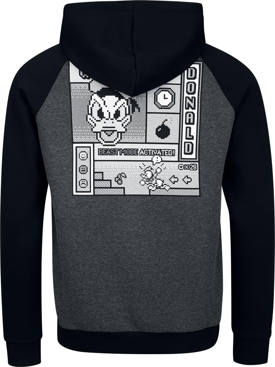 Micky Maus Donald Duck - Rage Quit Männer Kapuzenpullover anthrazit/schwarz