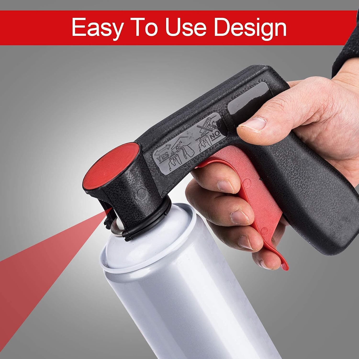 PAGOW 2 Pack Instant Aerosol Trigger Handle, Sprayer Machine Full Hand Grip, Converts Spray Cans into Spray Reusable Accessory, Universal for Spray Paint, Adhesives, Lubricants