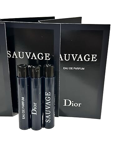 Miniatura 2 de Dior Christian SAUVAGE MEN Muestra Perfume EDP Vial 0.0 fl oz 0.03 oz - 3 PCS - Juego de 3