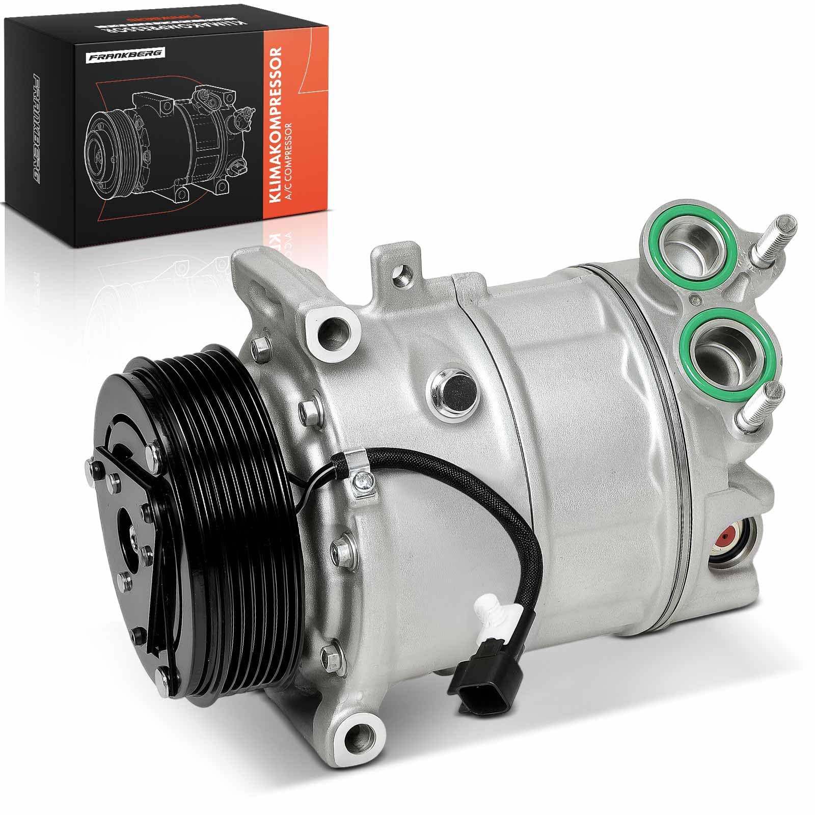 Frankberg Air Conditioning Compressor with Diesel Clutch Compatible with Focus III Focus III Sedan Focus III Turnier Mondeo IV BA7 C-Max II DXA/CB7 DXA/CEUincl. pre-mixed oil