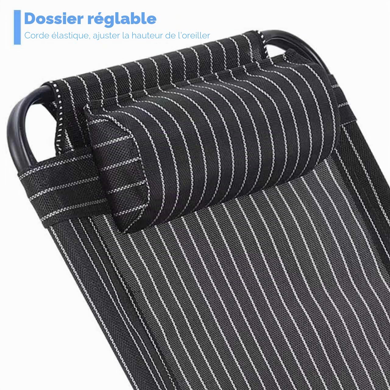 Dossier de lit matelas réglable à 7 positions,matelas de dossier d'appui-tête amovible,tapis de plage avec dossie,chaise longue de plage pliable,chaise de loisirs pour lire,allaiter et se reposer