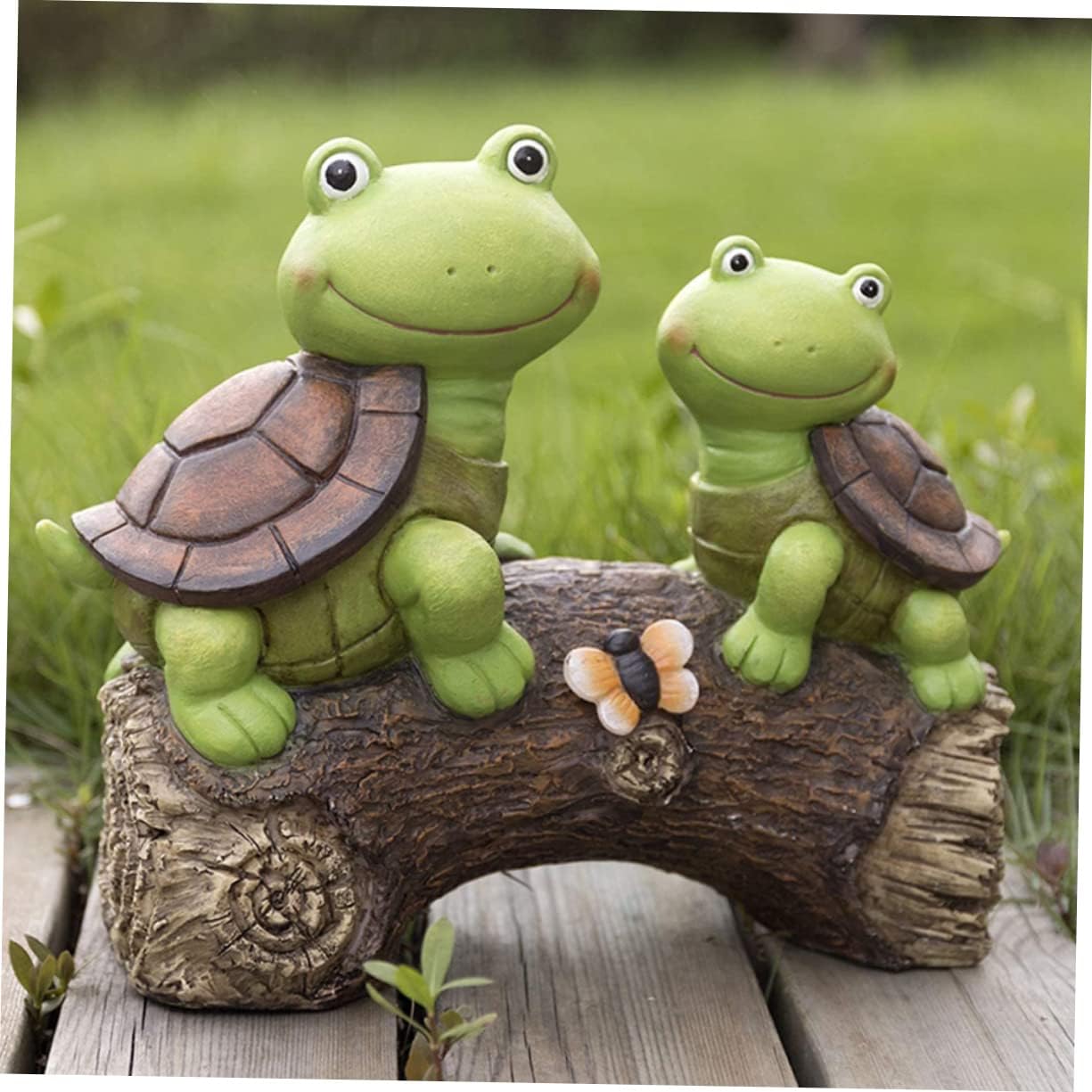 GANAZONO Outdoor Solar Lamp Garden Decor Turtle Figurine Solar Light for Garden Lighted Turtle