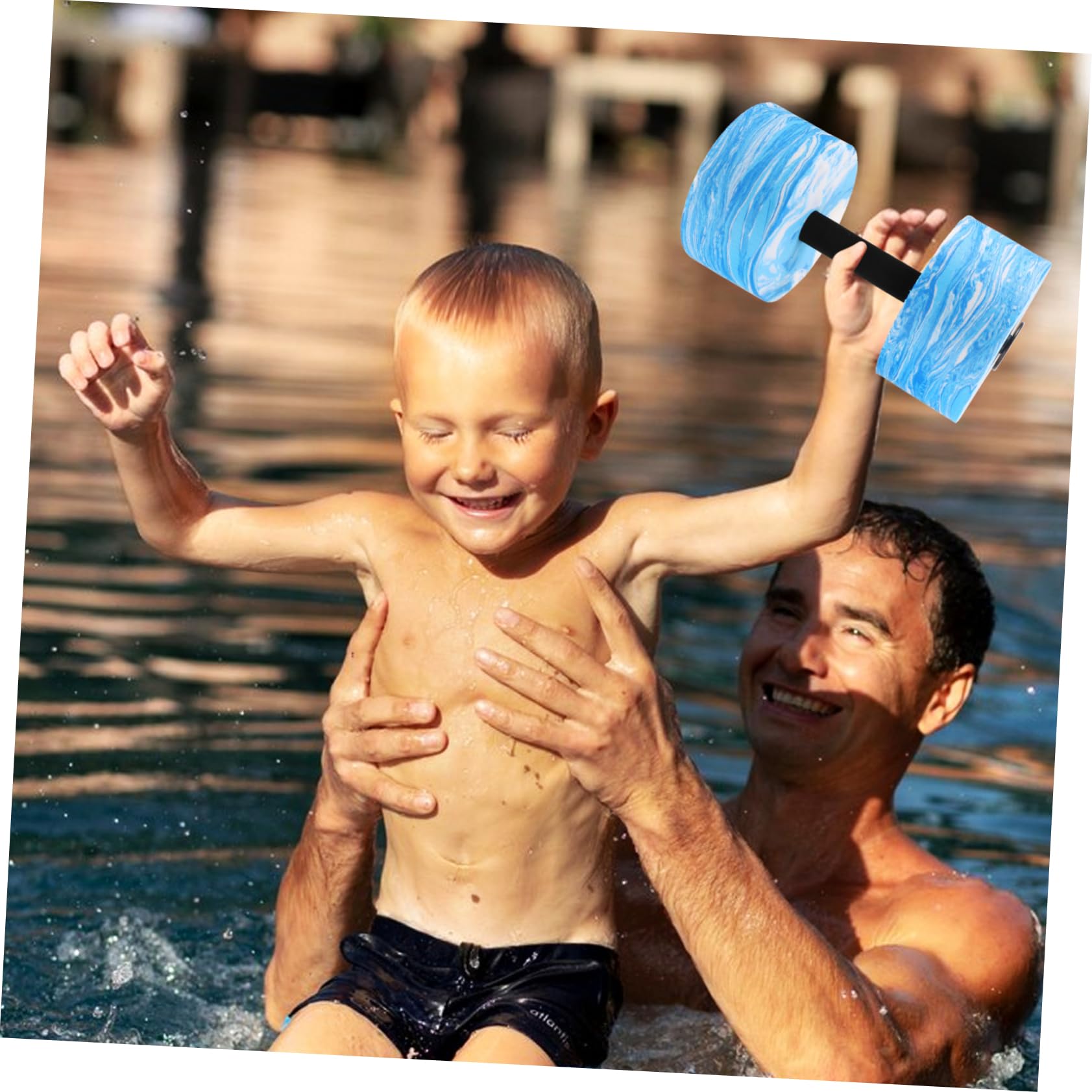 UPKOCH 2 Pezzi Manubri per Piscina Esercizi per Acquatici per Manubri d'Acqua Manubri in Schiuma Manubri per Nuoto Manubri per Acqua Pesi Portatili Forma Bilancieri per Acqua Pesi