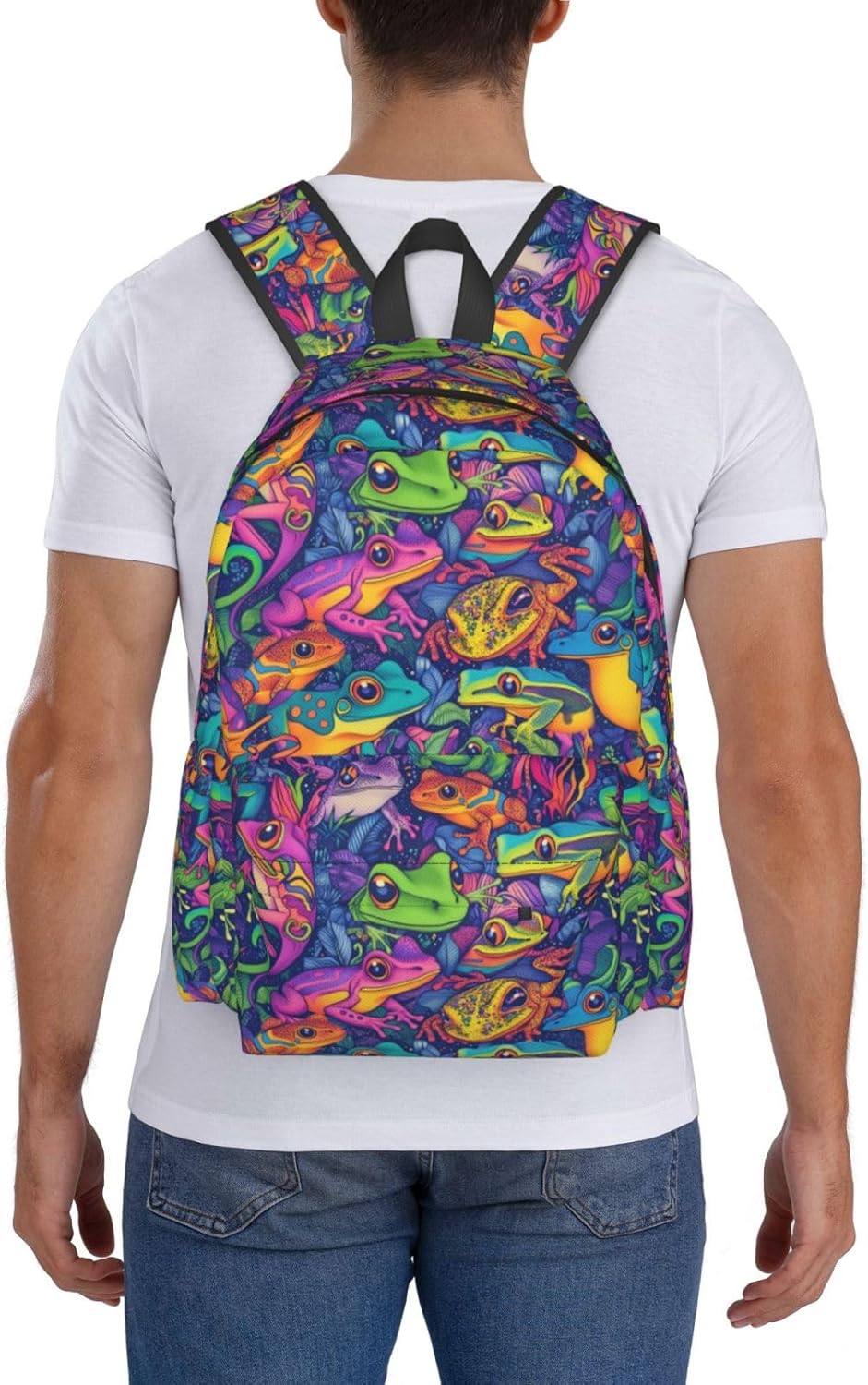 Kids Frog Backpack Large Capacity Teenager Bag Casual Backpacks For Children Boys Girls School - Image 7