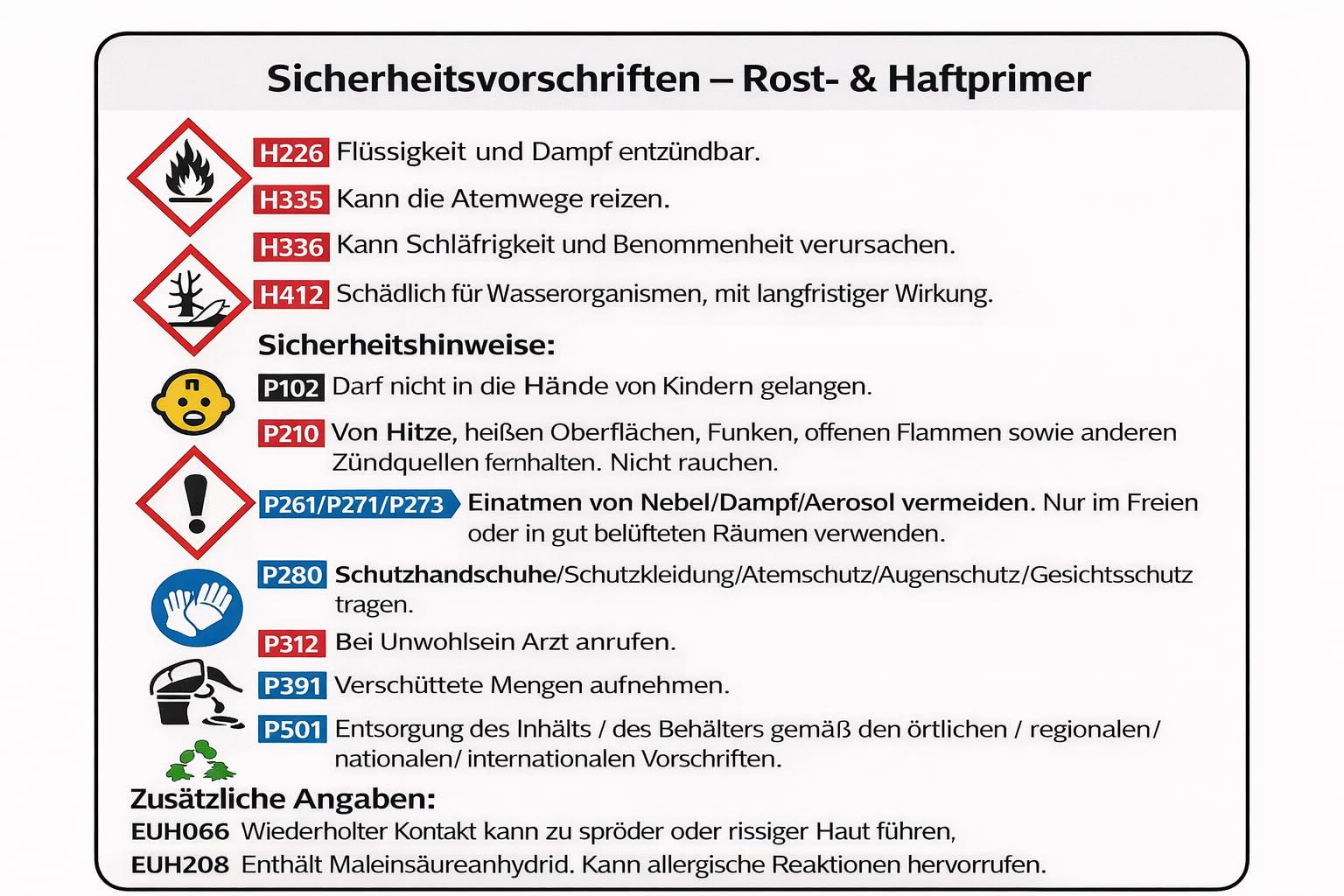 Büchner ERBEDOL Rost- und Haftprimer "rotbraun", 0,75L - für innen und außen, Rostschutzprimer für blanken und angerosteten Stahl, Haftgrund für Hart-Kunststoffe (außer Polypropylen und Polyethylen)