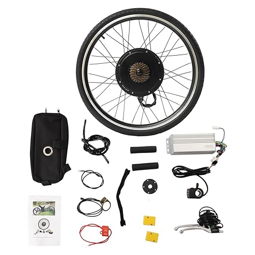 26 Inch 48V 1000W Rear Wheel Electric Bicycle Conversion Kit, Electric Bike Rear Wheel Hub Motor, Rears Wheel Electric Bicycle Motor Kit