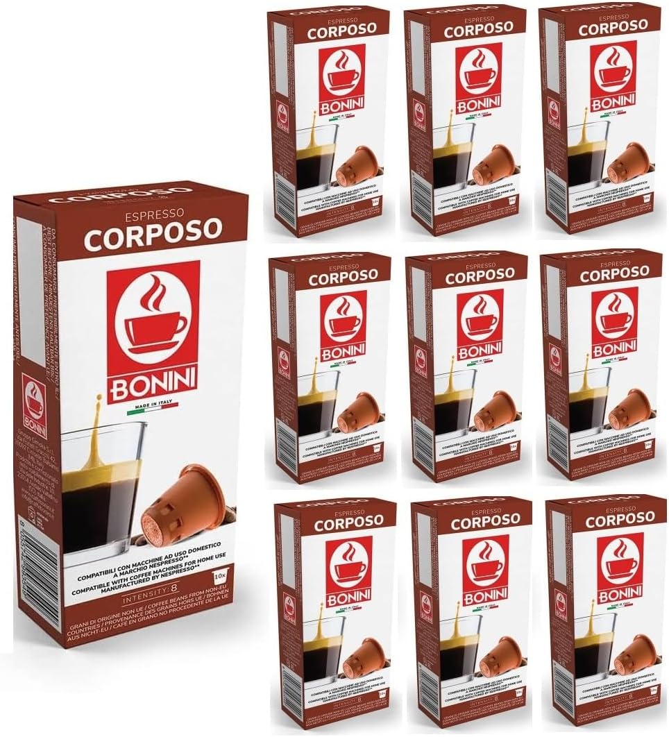 100 Nespresso Compatible Coffee Capsules (Corposo)