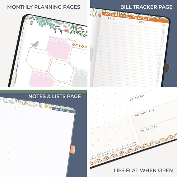 Boxclever Press Everyday 2026 Diary runs Jan - Dec'26. Diary 2026 Week to View with Dotted Note Pages. Compact & Light - The Perfect 2026 Planner & Notebook In One! 17 x 12.5cm