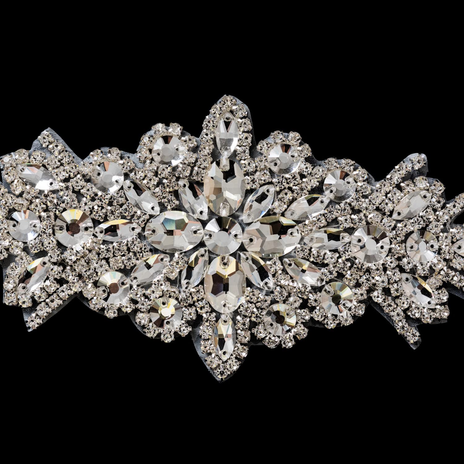 Toppe Con Strass Per Cucito - Set Di 3 Pezzi - Decorazioni Per Vestiti, Borse E Accessori Fai Da Te