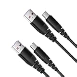USB to USB C Cable Fast Charging, 6ft, 2-Pack USB A to Type C Charger Cord