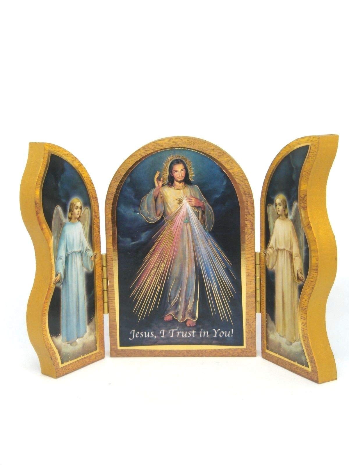 CBC Triptych Divine Mercy Folding Plaque or Triptych