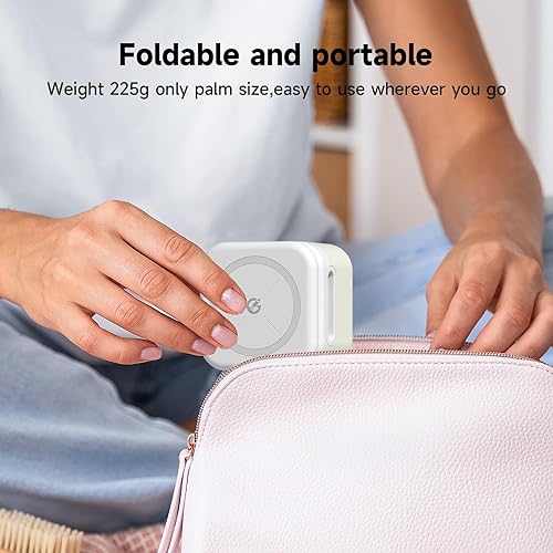 Miniatura 5 de GEEK FULLY Cargador magnético 3 en 1 de 15 W de carga rápida máxima plegable para dispositivos Apple compatible con teléfono, AirPods 32Pro, serie