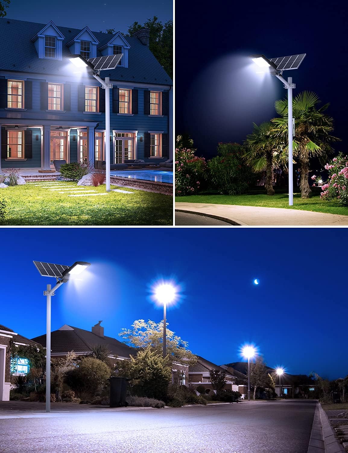 Super Bright Solar Street Light, Motion Sensor, Waterproof, 6500K, 600W