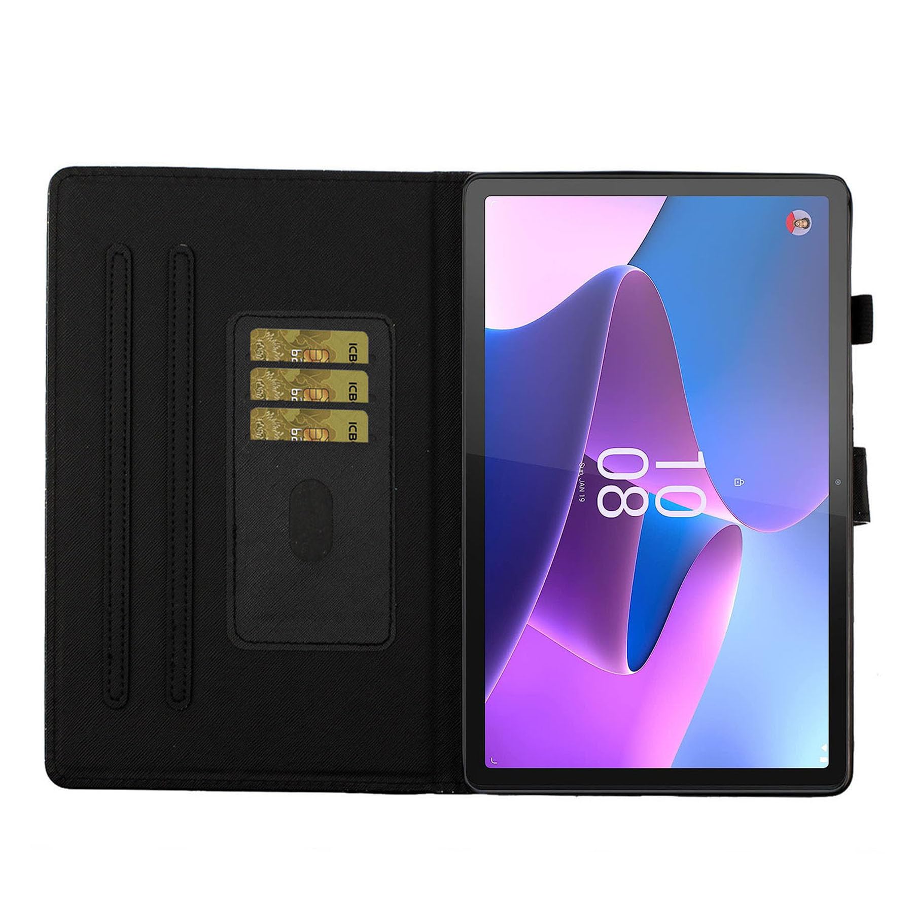11-Zoll Tablet-Hülle Aus PU-Leder – Tri-Fold Mit Standfunktion & Auto Sleep/Wake