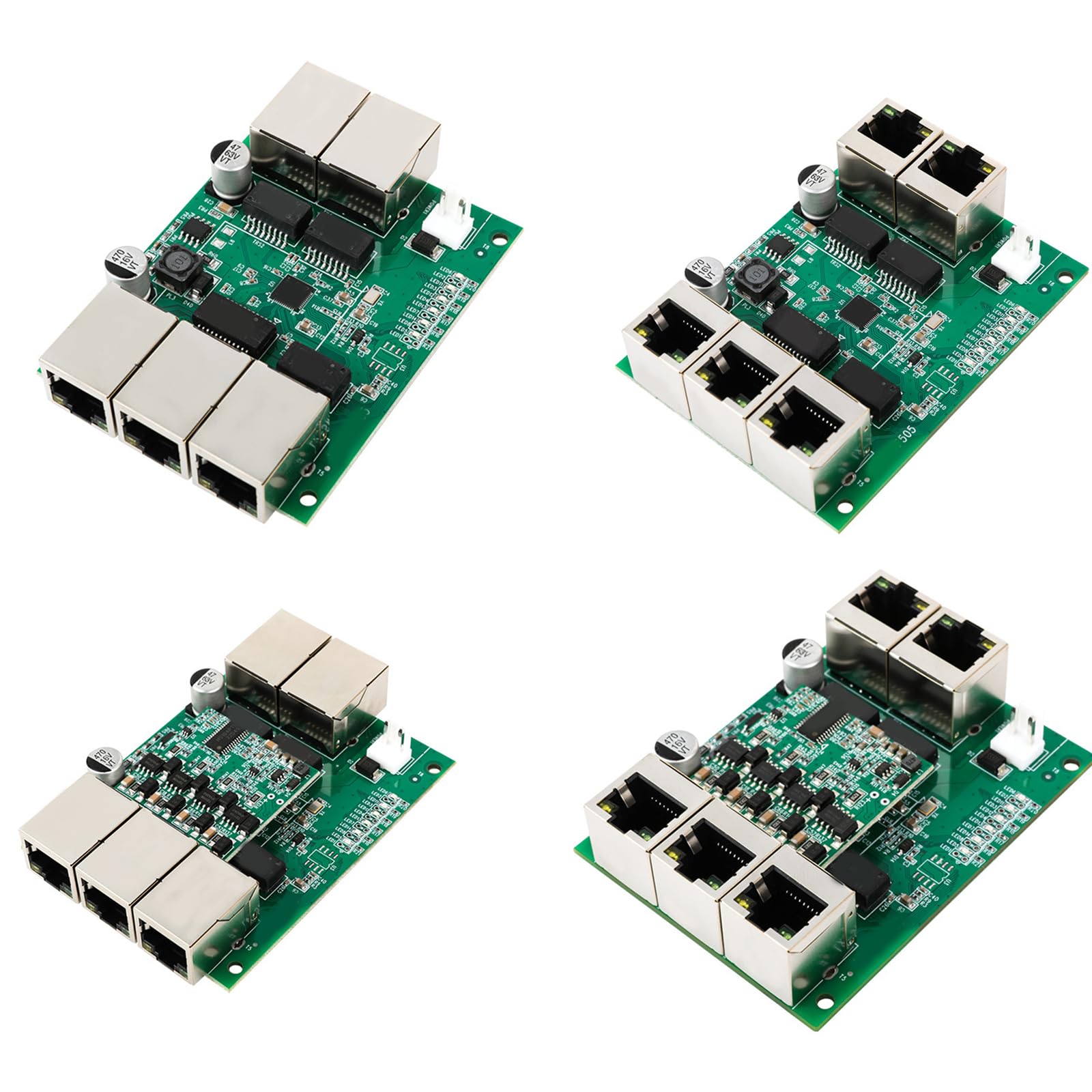 Industriale 5 Porte 10/100M Ethernet Switcher Modulo RJ45 Dispositivo di trasmissione di rete Interna Accessori Scheda Madre Desktop Gigabit Ethernet Center
