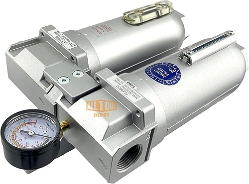Miniatura 5 de Sistema de secado desecante de filtro de coalescencia de 2 etapas de grado industrial NPT de 34 "NPT SUPER DUTY para líneas de aire comprimido,
