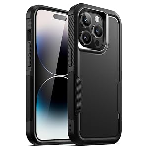 JETech Case for iPhone 14 Pro 6 1-Inch Heavy Duty Dual-Layer Rugged Protection Shockproof Protective Tough Phone Cover