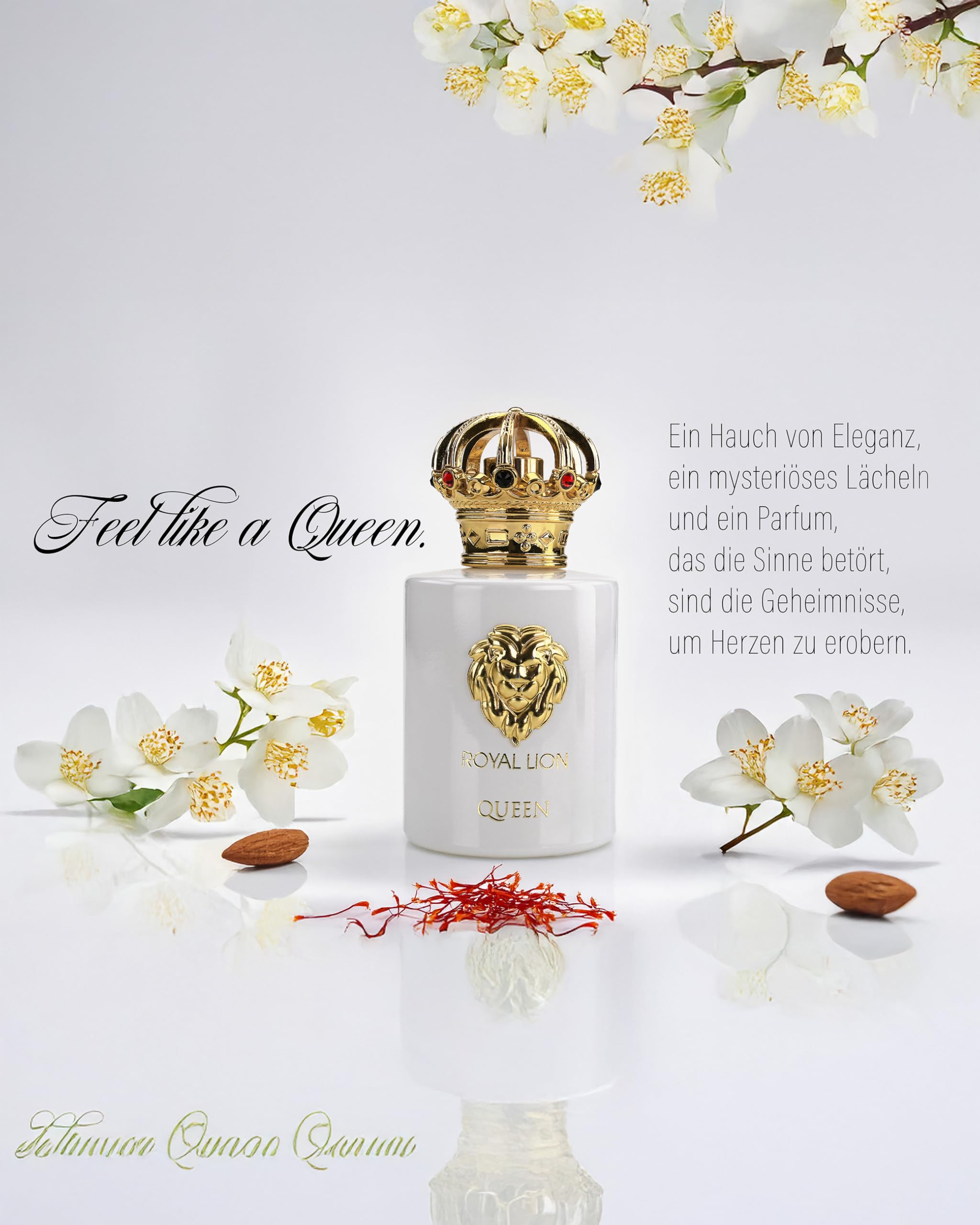 ROYAL LION QUEEN Extrait de Parfum für Damen – Sinnlicher Amberduft mit blumig-holziger Note – Langanhaltend & luxuriös