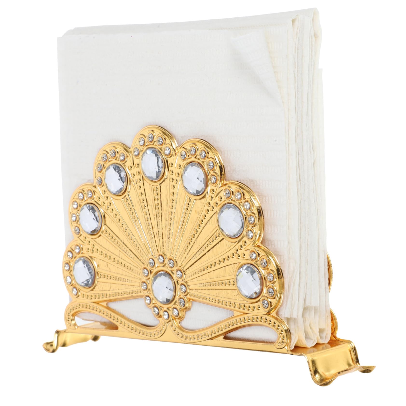 MAGICLULU 4 Piezas Soporte para Toallas De Papel Servilletero Organizador De Servilletas Dispensador De Servilletas Dispensador De Pañuelos De Papel Soporte para Servilletas Planchar Golden