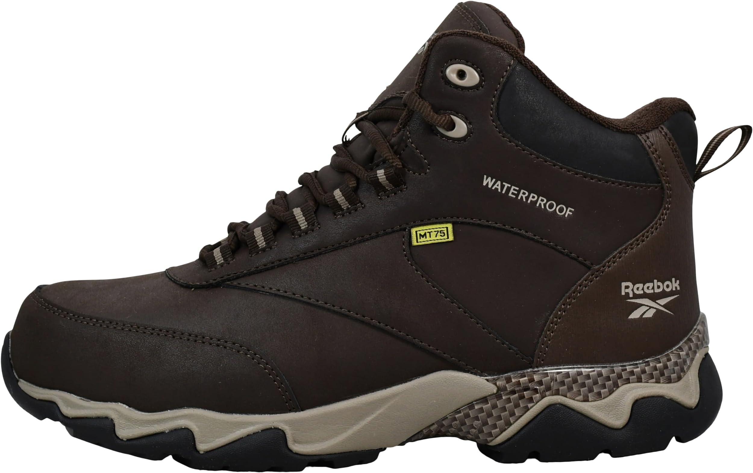 Reebok Men's Beamer Safety Toe Waterproof Athletic Work Boot Industrial & Construction, Brown, 12 W US