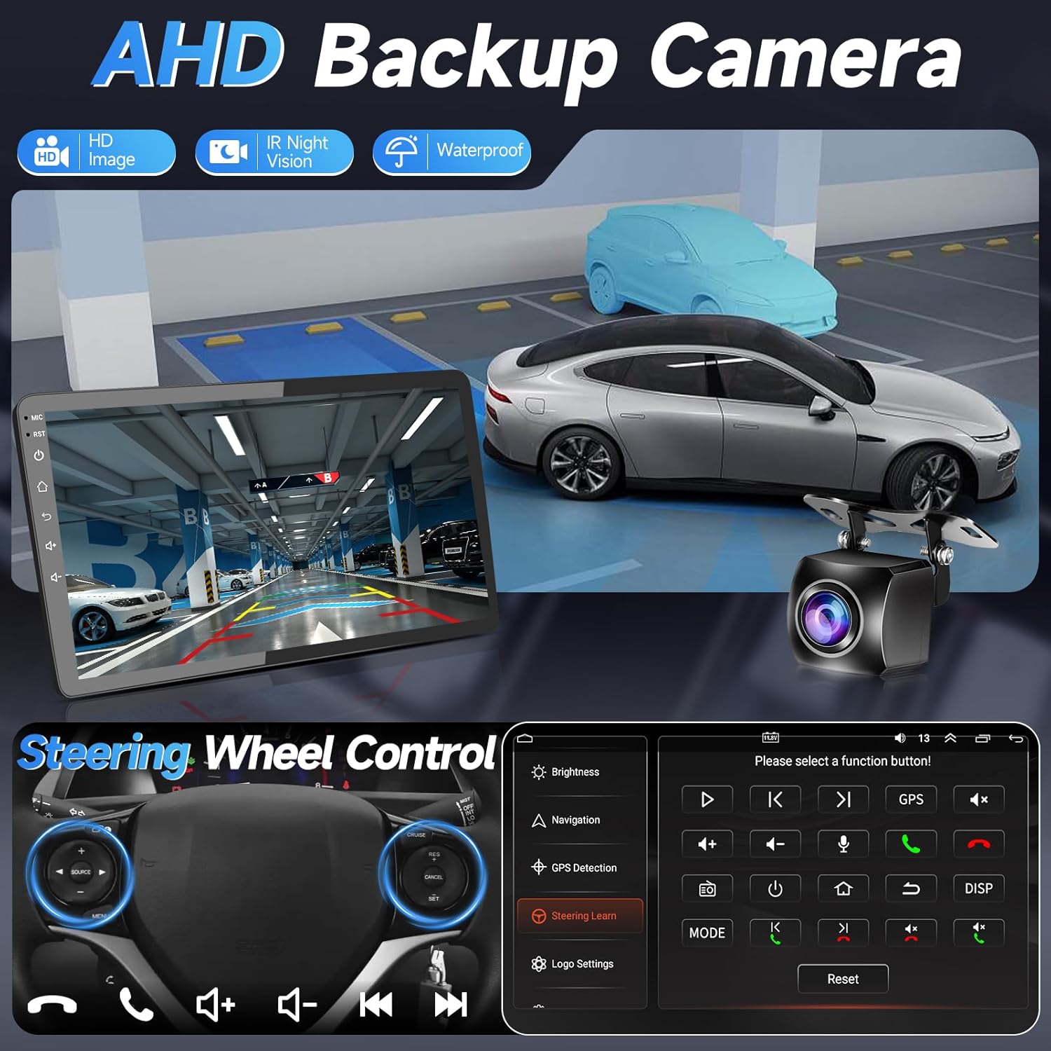 Naifay Android Car Radio for Toyota Prius 2010-2015, 2+32G 9inch IPS Touch Screen for Toyota Prius Stereo with Carplay Android Auto Bluetooth FM GPS WiFi SWC Camera+Can Bus (Fit J.B.L Version)