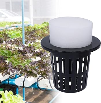 Net Pots Hydroponic Baskets | 50 Pieces Plant Baskets for Strawberries Orchids Tomatoes Lettuce Vegetable Year-Round Cultivation Indoor Garden Germination
