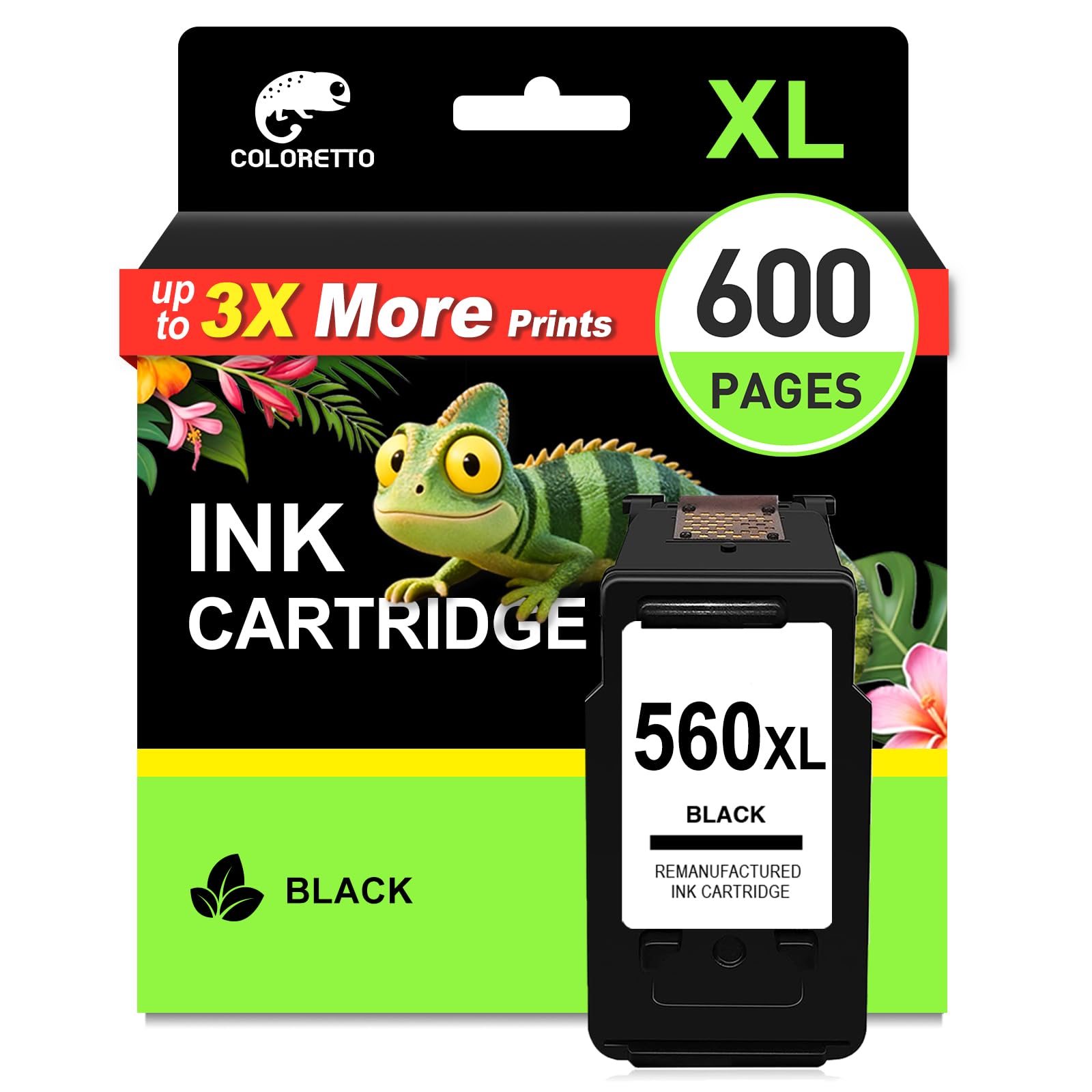 Cartuccia Canon 560XL PG-560XL Nero – Sostituzione Per Pixma TS7450, TS5350 E Compatibili, 540 Pagine