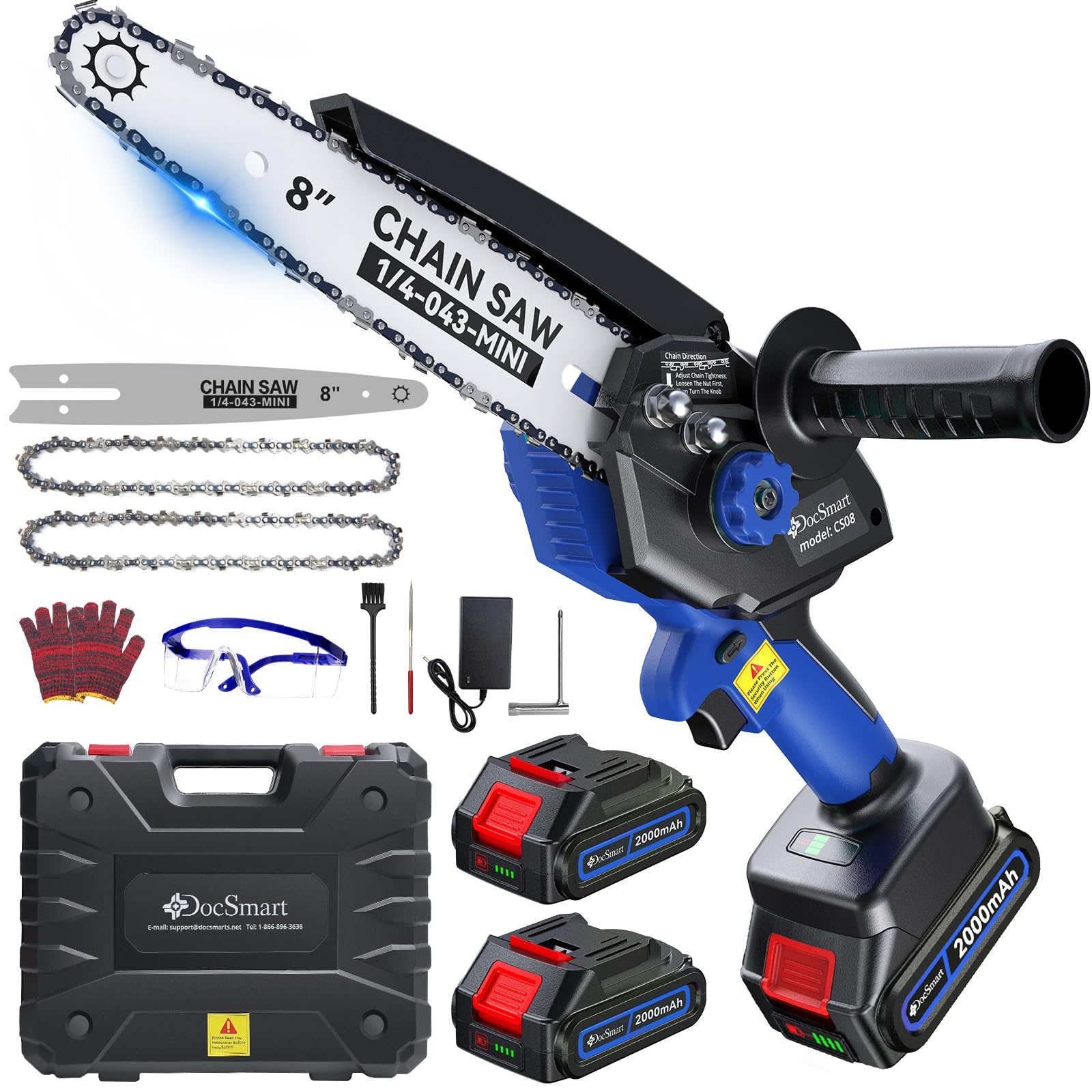 8 inch Mini Chainsaw with 1000W Brushless Motor