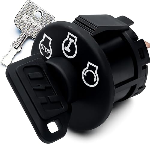 500017 Starter Ignition Switch w/Umbrella Key Protection for Dixie Chopper