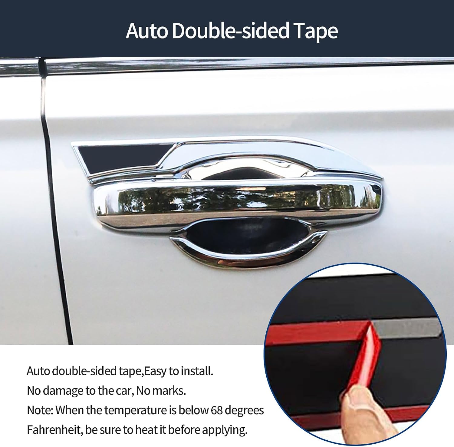 Exterior Door Handle Covers Compatible with Honda New CRV CR-V 2023 2024 2025 2026 Door Handle Cup Bowl Cover Trims Exterior Car Accessories ABS 8PCS(Glossy Chrome Style)