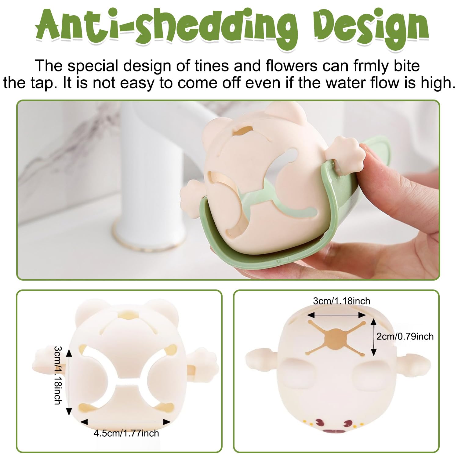 Lot de 2 housses de robinet de bain pour enfants, housse de robinet de bain pour bébé, protection durable pour robinet de bébé, motif dessin animé mignon s'adapte à la plupart des robinets de bain de