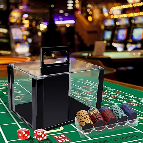 Miniatura 7 de GSE Poker Chip Case, 600pcs1,000pcs Acrylic Poker Chip Case  Casino Acrylic Poker Chips Carrier con bandejas de fichas de póquer