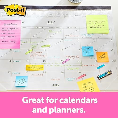 Miniatura 5 de Post-it Banderas de flecha de 1/2 pulgada, ocho colores surtidos, 250 unidades (684VAD2)