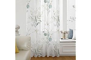 Eucalyptus Leaves Window Curtains