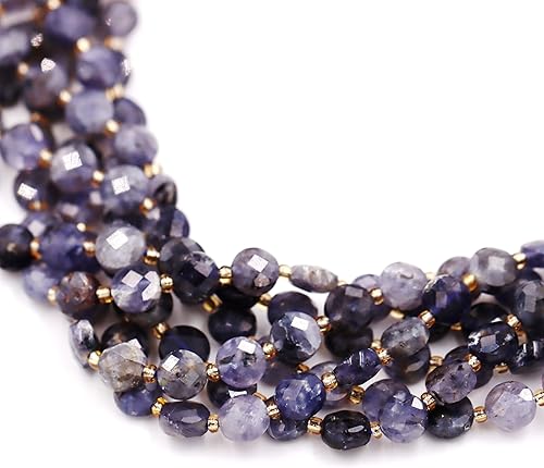 Miniatura 418 de Cuentas de piedras preciosas de primera calidad para la fabricación de joyas, cuentas de piedra natural preciosa al por mayor, 2 hebras de granate