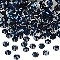 Vista 23 de 2880 diamantes de imitación para arte de uñas, sin termofijación, fijación con pegamento, cristales redondos de vidrio con base plana para hacer