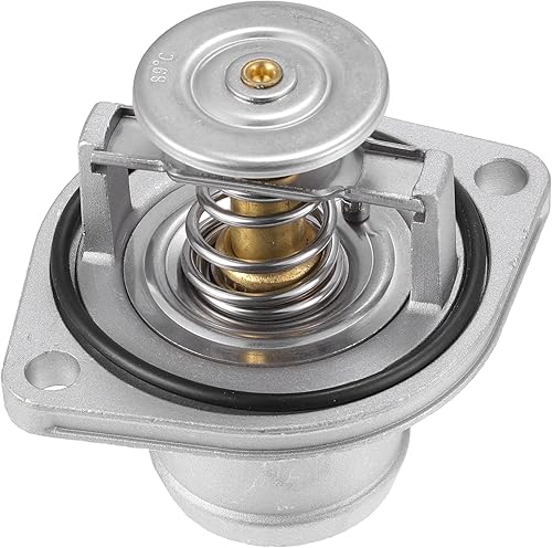 X AUTOHAUX 3C3Z8575AA Conjunto de carcasa del termostato del refrigerante del motor para Ford F-250 F-350 2003-2007 para Ford E-350