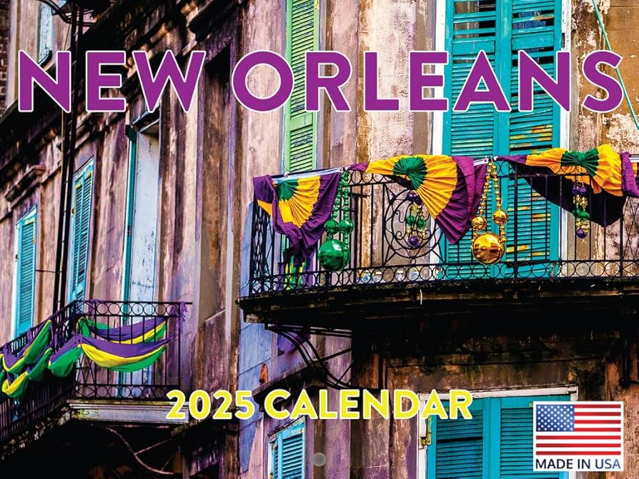 Amazon.com: New Orleans Calendar 2025 Monthly Wall Calender 12 Month | American Made In The USA : Office Products