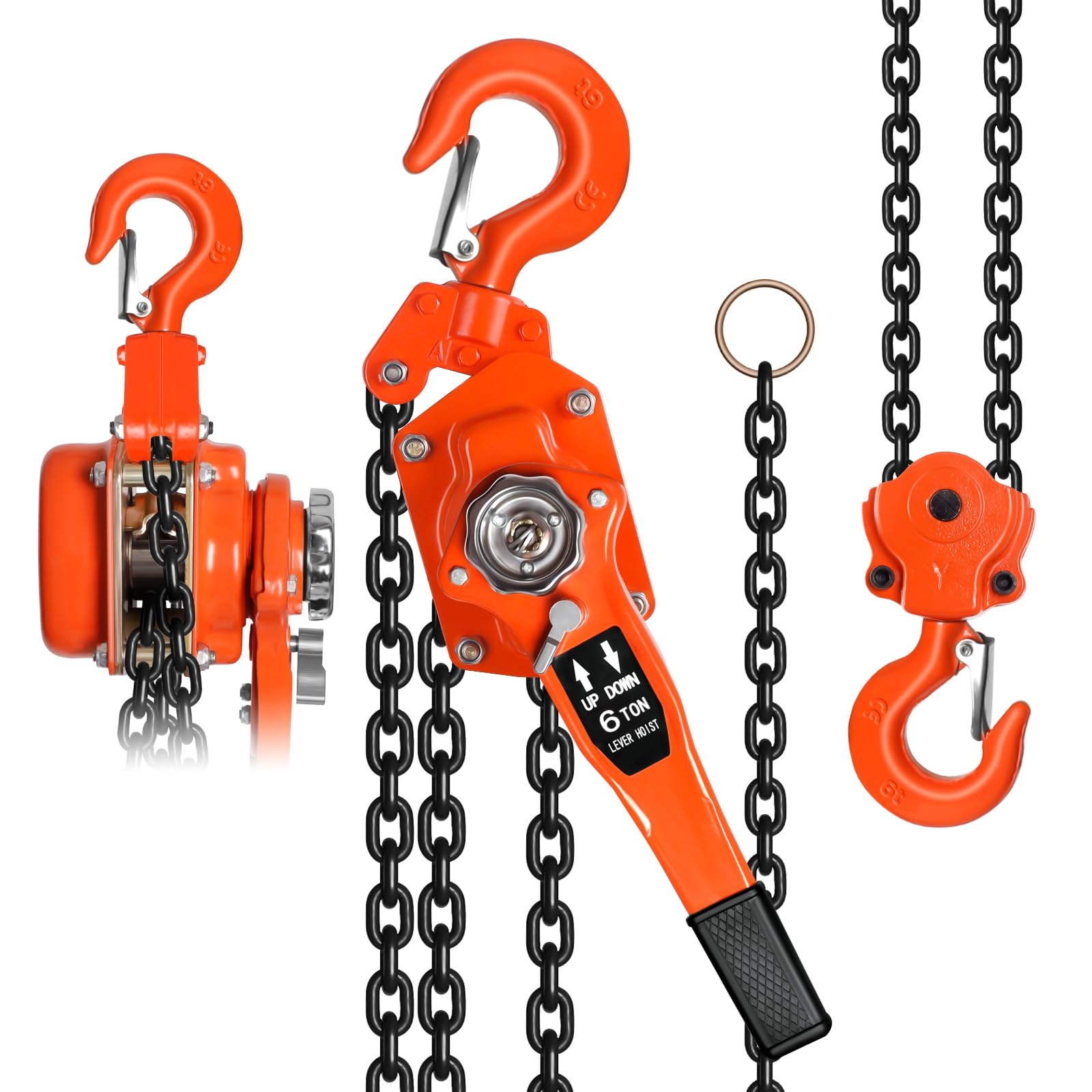 Amazon.com: 6 Ton Chain Come Along Winch Heavy Duty - 13200LB