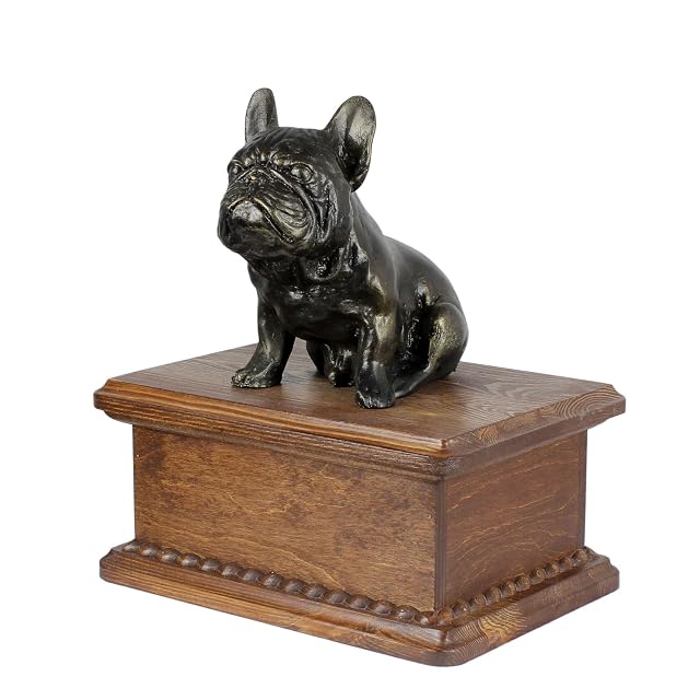 Foto 2 de 8 de Art-Dog Urna para Cenizas de Perro - Memorial Hecho a Mano con Estatua de Bronce Fundido en frío
