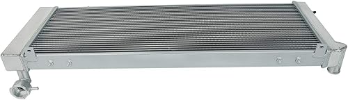 Miniatura 65 de Radiador de aluminio de 3 filas compatible con Toyota Land Cruiser 1958-1984 3.9L 4.2L FJ40 FJ45 Series L6 Entrada superior: 1.50 pulgadas. Salida