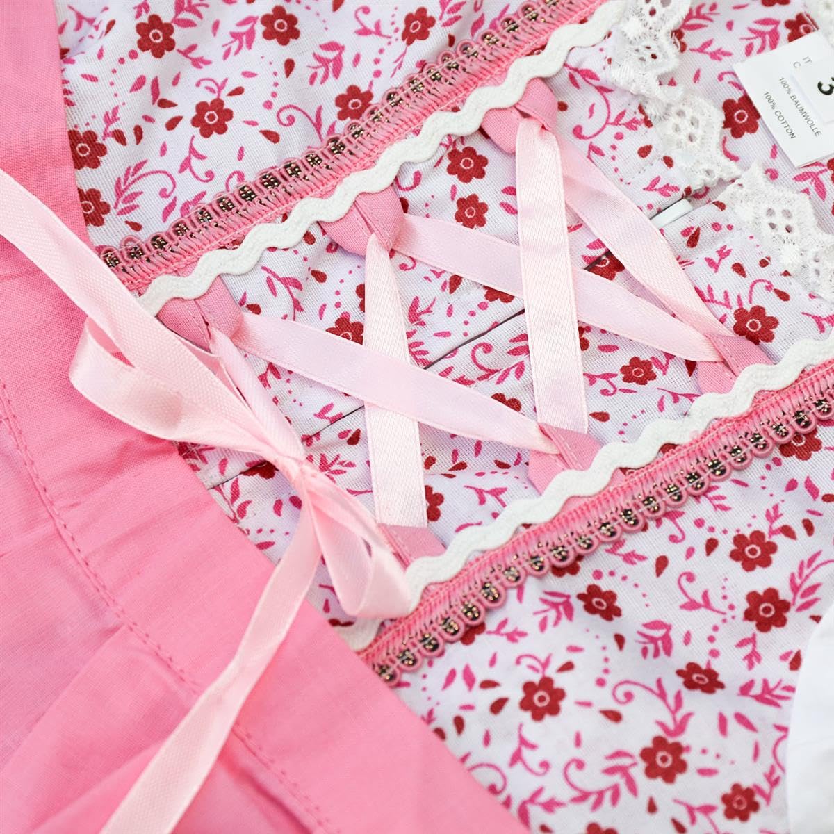 Babydirndl - Abito tradizionale Dirndl, colore: Rosa
