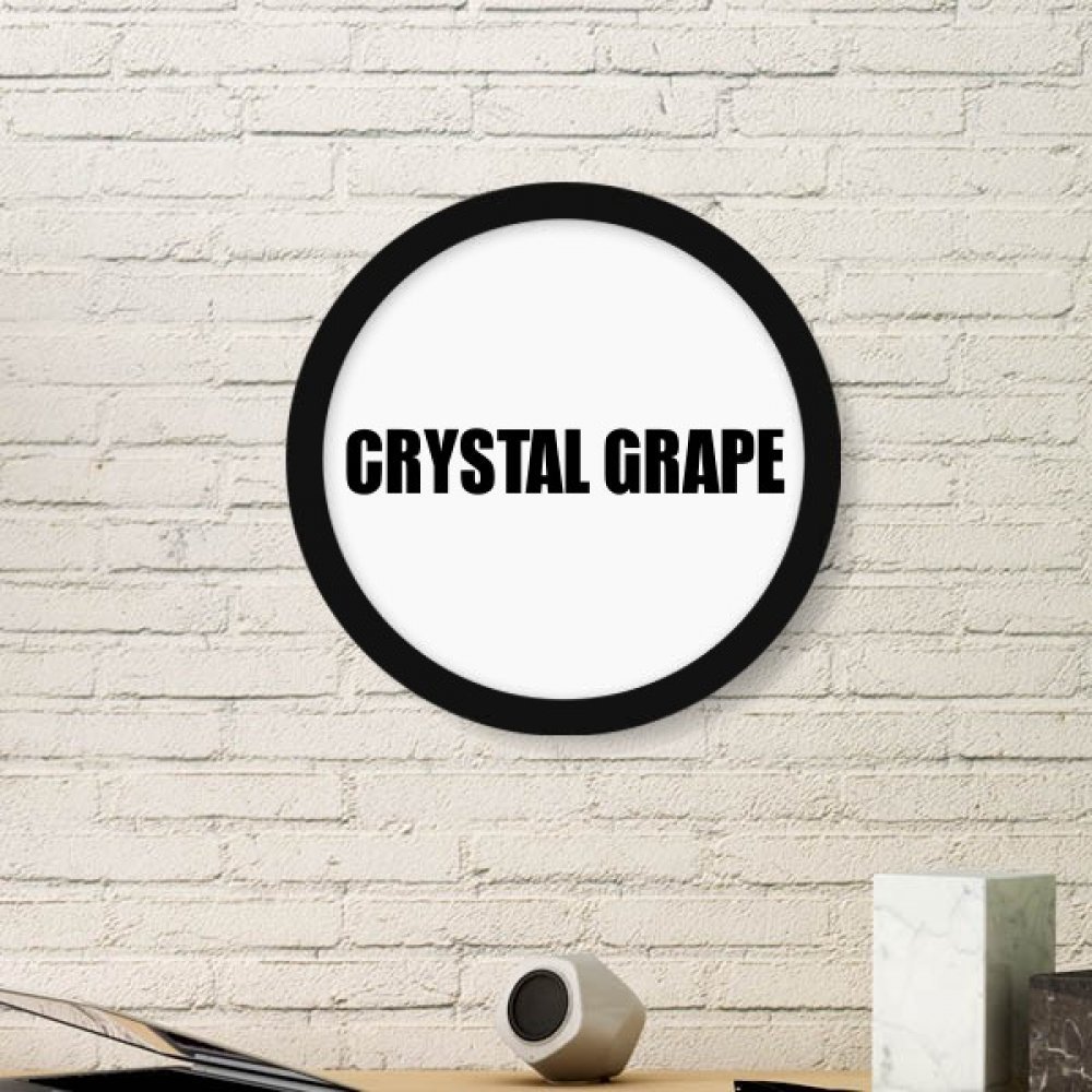Art Foods peinture de raisin cristal dans son cadre rond noir en bois pour votre cuisine