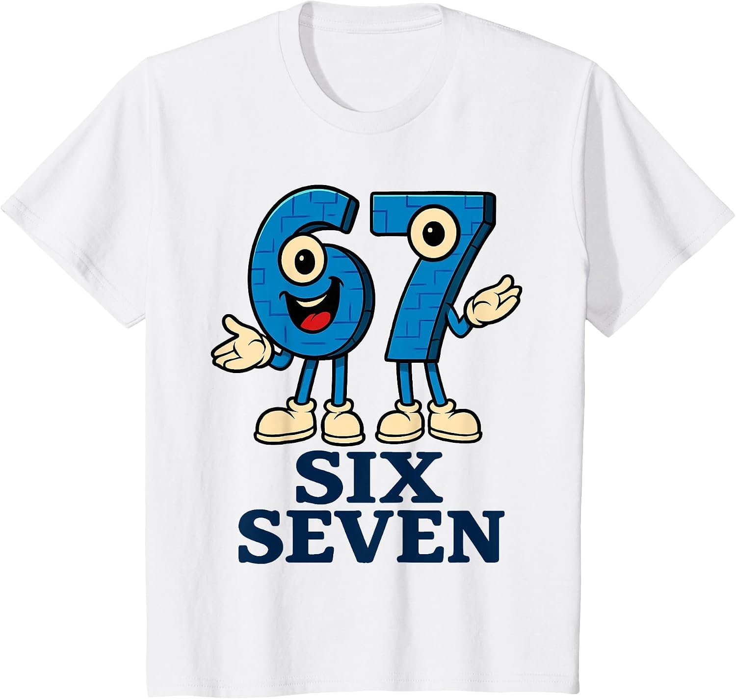 67 Six Seven 6-7 - Gen Alpha Italian Brainrot Gaming Meme T-Shirt
