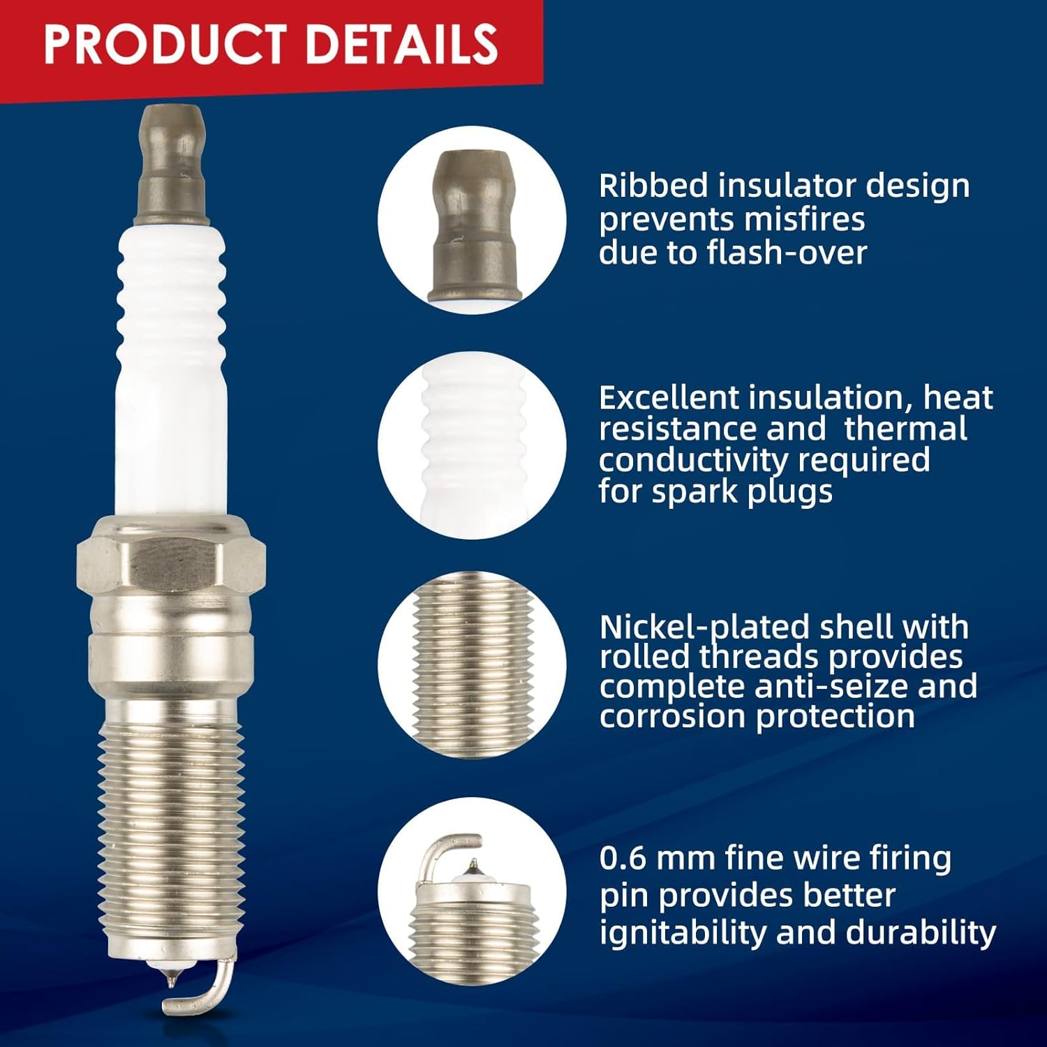 Ignition Coils UF646 and Iridium Spark Plug SP534 Replacement for 3.5L V6 Turbo 2011-2017 with Ford F150 Ecoboost Expedition Explorer Flex Taurus Transit, withLincoln MKS MKT Navigator - Set of 6