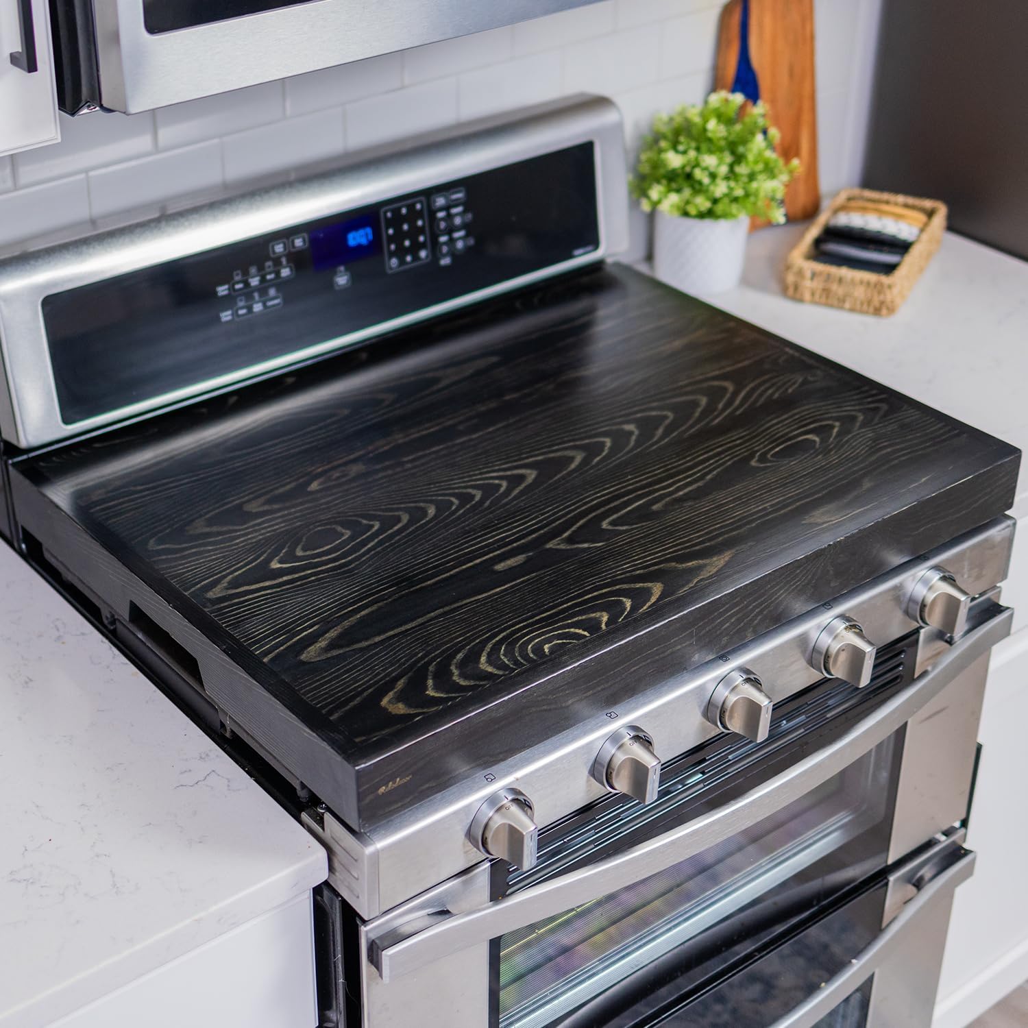 Noodle Board Stove Covers with Builtin Handles, Durable