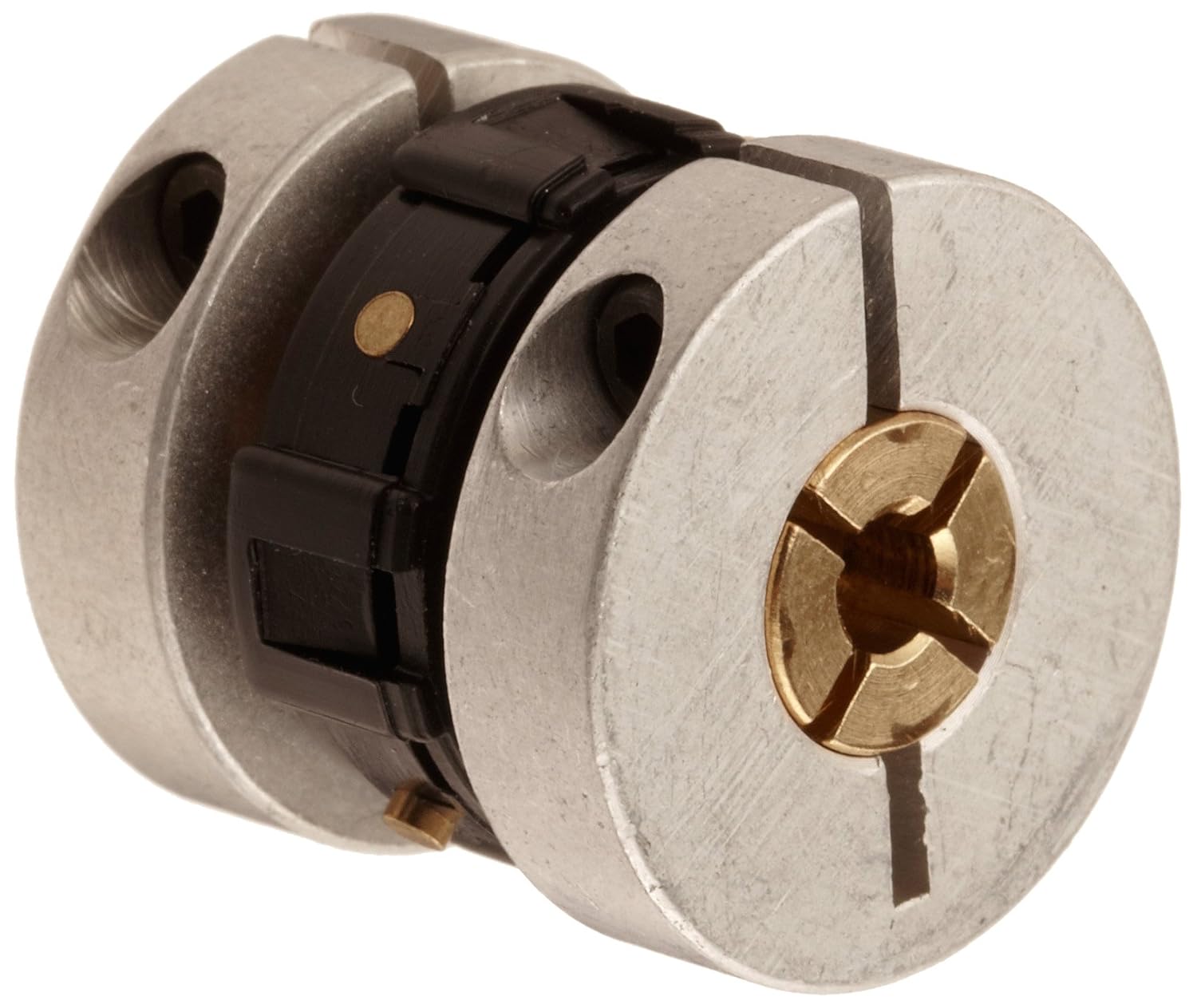 Huco Aluminum UniLAT Couplers, Clamp, 1/8" x 1/8" Bore, 0.75" Overall