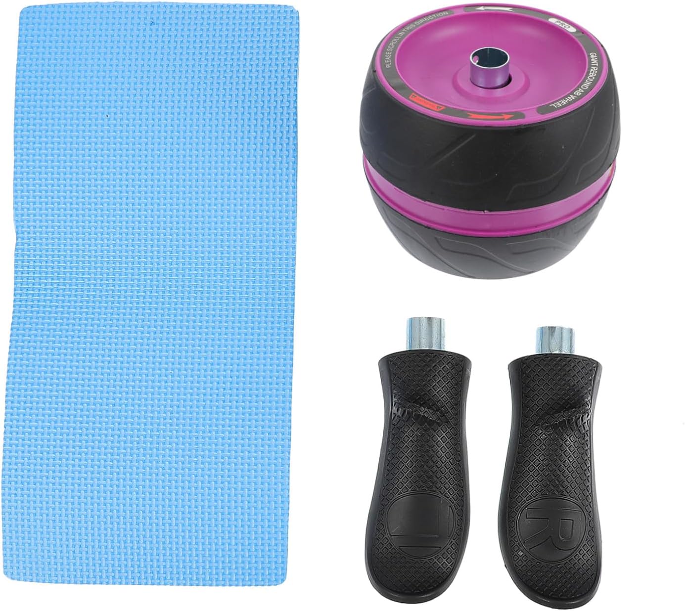 Practical Ab Roller Wheel with Non-slip Mat for Home Fitness Silent Abs Workout Equipment for Core Shoulders Arms and Legs Strengthening