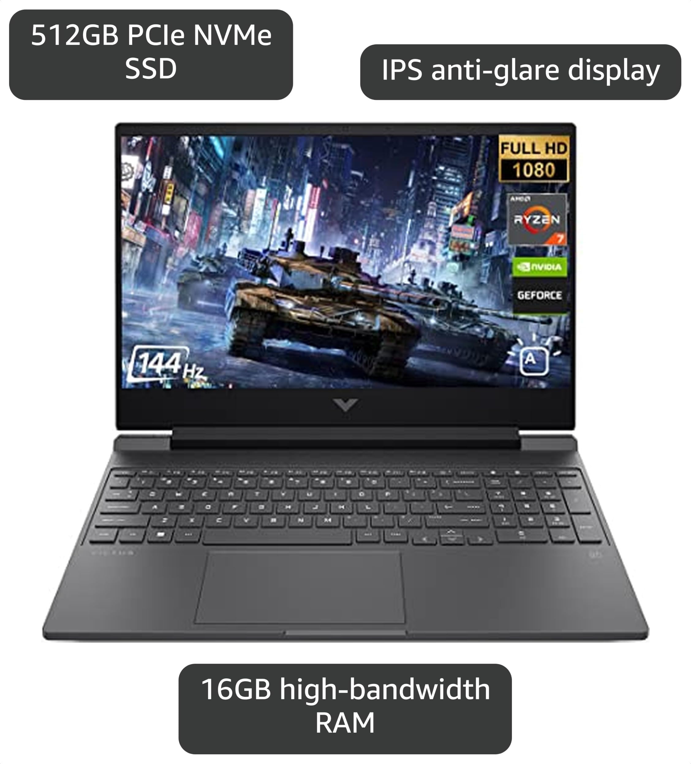 Amazon.com: HP Victus Gaming Laptop, 15.6