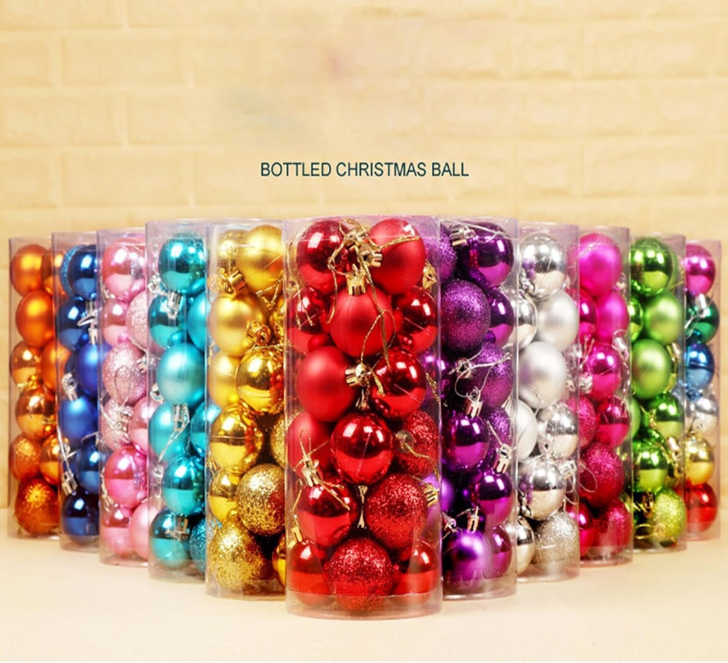 Set de Bolas de Navidad Bolas de Navidad 24 Uds Bolas De Navidad Decoraciones Navideñas De Plástico Adornos Para Interiores Y Exteriores Para Colgar Árboles Fiestas Navideñas Bolas para Arbol de Navid